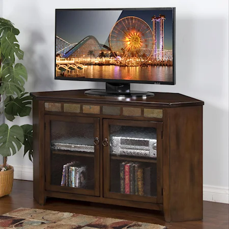 Traditional 55 Inch Corner TV Console